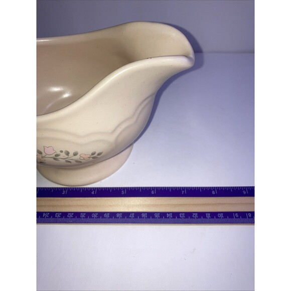 Pfaltzgraff Remembrance Creamer  Sauce Gravy Boat 7.75in long - Picture 7 of 8